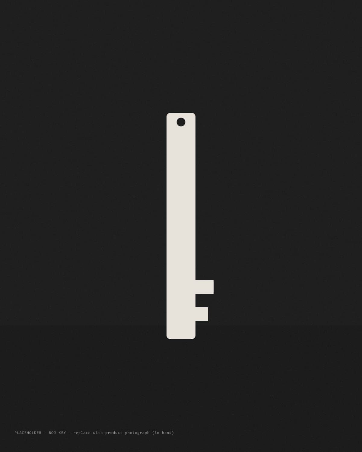 ROJ KEY object held in a hand